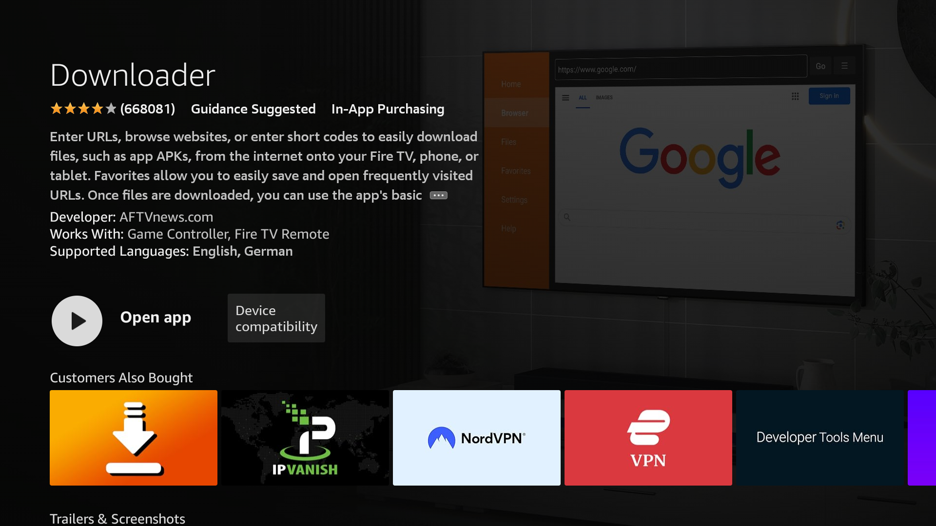 Install Downloader app